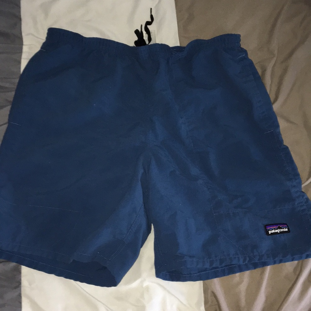 Men’s blue Patagonia bathing suit Size S